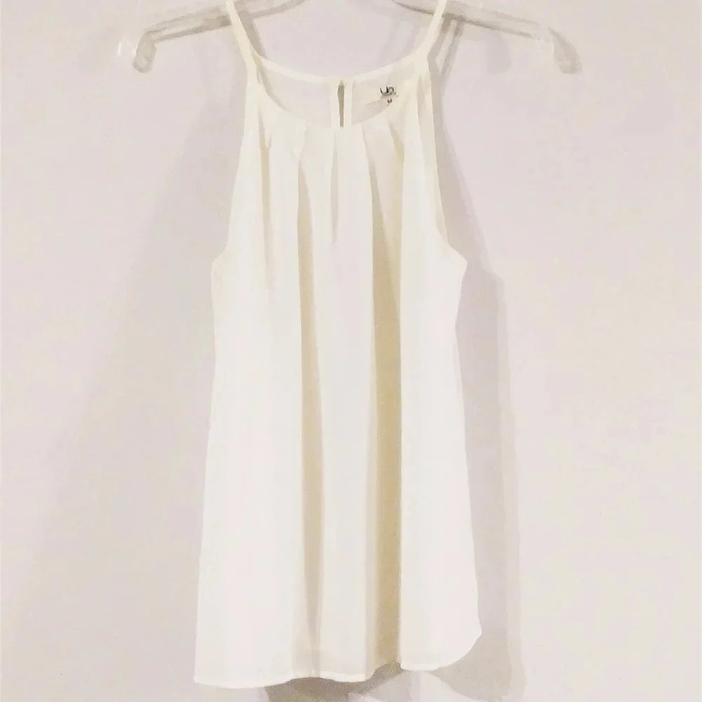 Ya Los Angeles Sheer Cream Tank‎ Top
